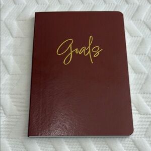 Brown “Goals” Journal with Gold Lettering